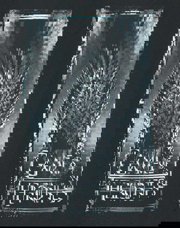 Game of Thrones Mens Black Iron Throne Short Sleeved T-Shirt