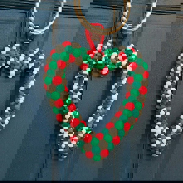 Paper High Felt Heart Wreath