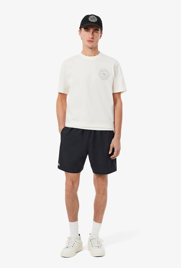 Lacoste Mid Length Monochrome Swim Trunks