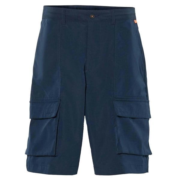 Timberland Mens Leather Badge Water Repellent Cargo Shorts - Navy