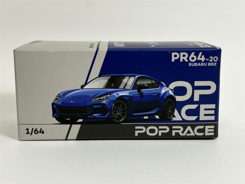 Pop Race Subaru BRZ Sapphire Blue 1:64 Scale PR640020