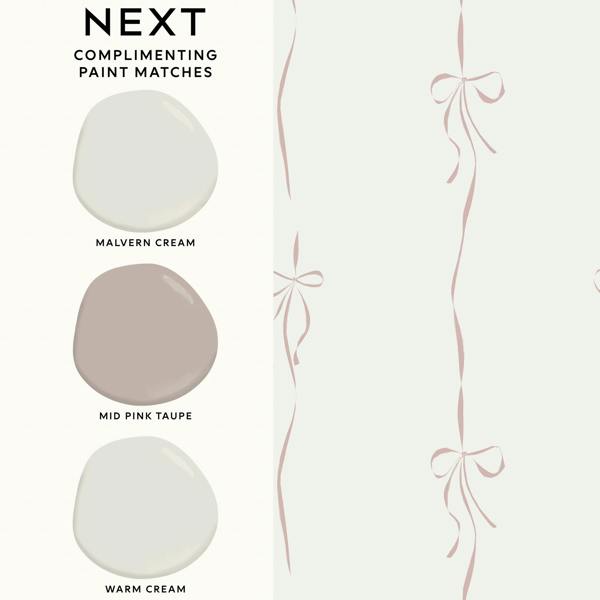 Next Antoinette Bow Pink Wallpaper