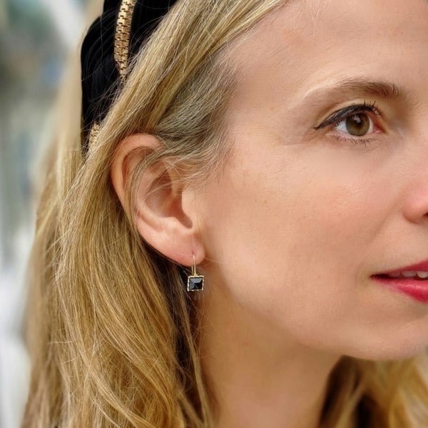 black drop earrings small drop earrings wedding guest earrings