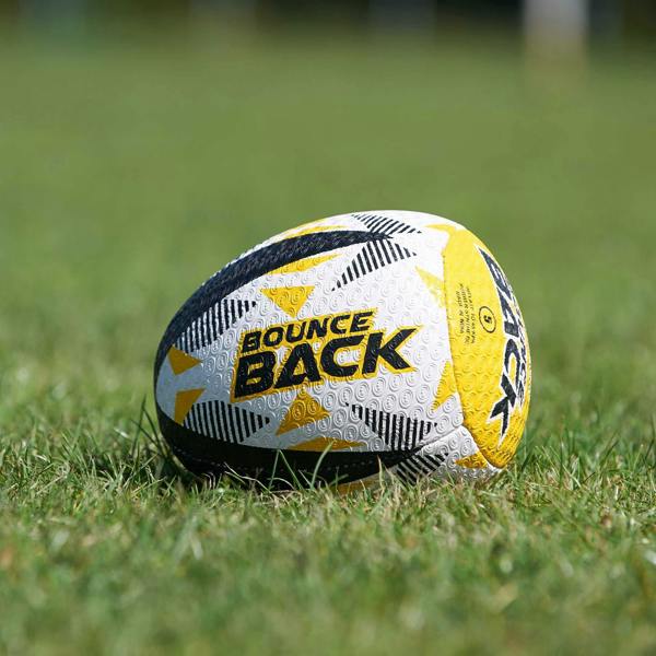 Rugby Bounce Back Solo Skills Ball – High-Grip Rebound Trainer - Optimum