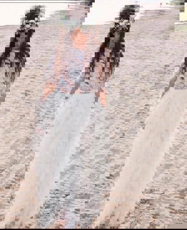 pretty young girl on beach