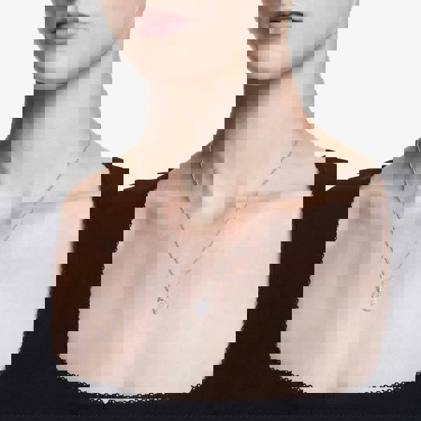 Swarovski Meteora Rhodium Plated Pendant Necklace 5683446