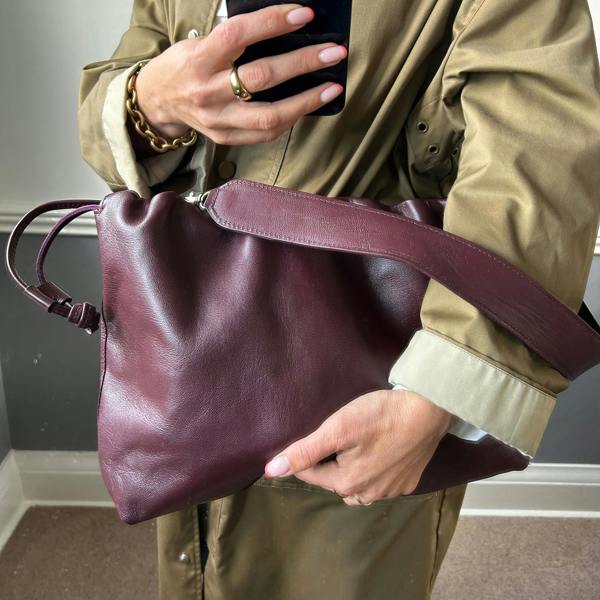 Oversized Drawstring Slouch Tote
