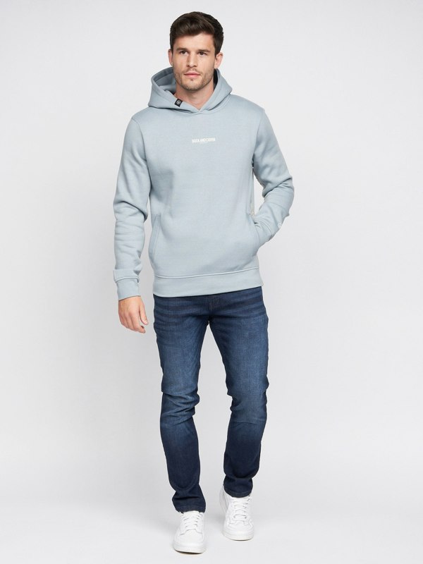 Duck and Cover Gathport Hoodie - Light Blue