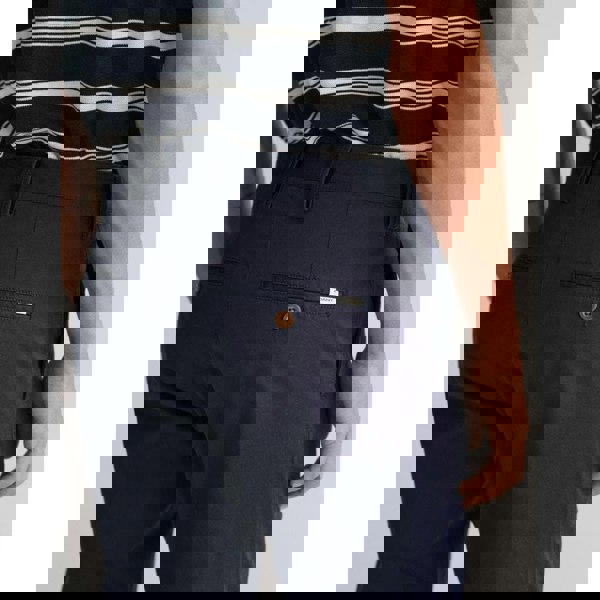 GANT Mens Slim Fit Twill Chinos - 410 Marine