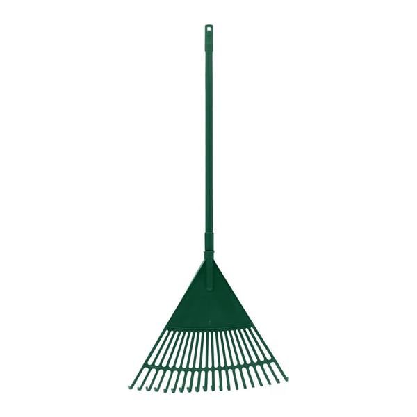 Telescopic 20 Tooth Plastic Garden Leaf Rake Lightweight Lawn Debris Tool