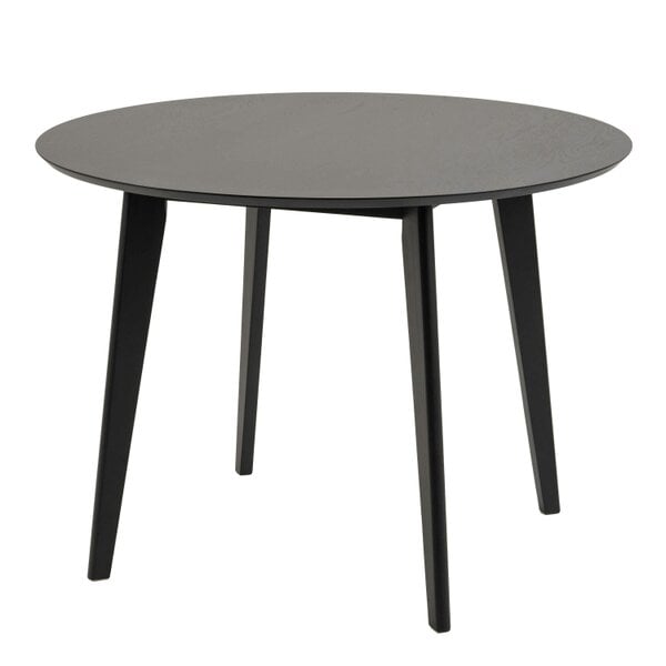 Wyld Haus Saffron Round Black Wooden Dining Table