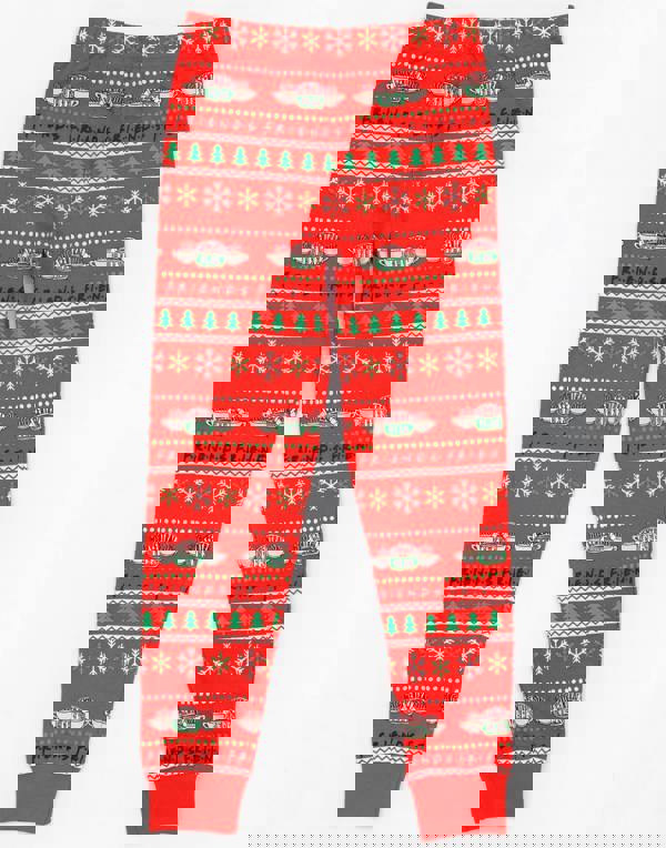 Friends Boys Red Logo Long Sleeve Long Leg Pyjama Set [dis]