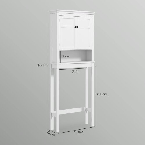 Wyld Haus Nivele Over Toilet And Appliance Storage Cabinet In White