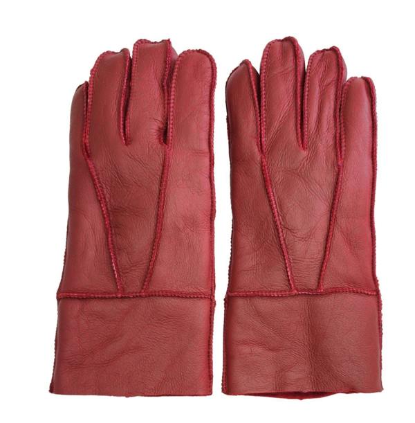 Infinity Leather Unisex Sheepskin Leather Gloves with Roll Up/Down Cuff