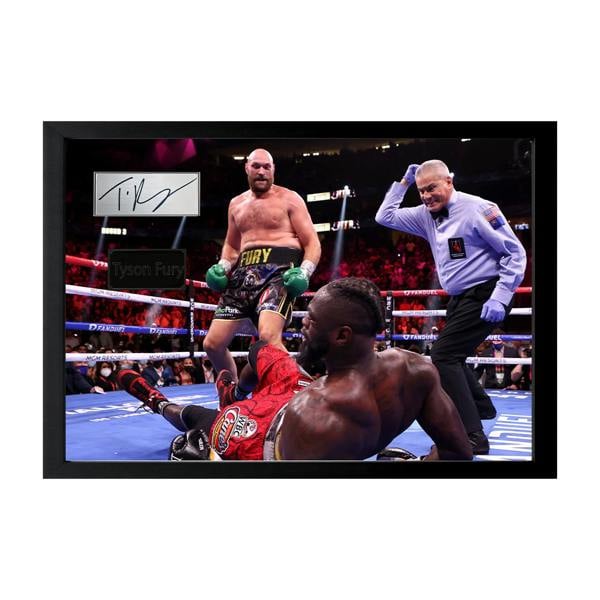 Tyson Fury Signed Cut Iconic Frame (ACG Cert)