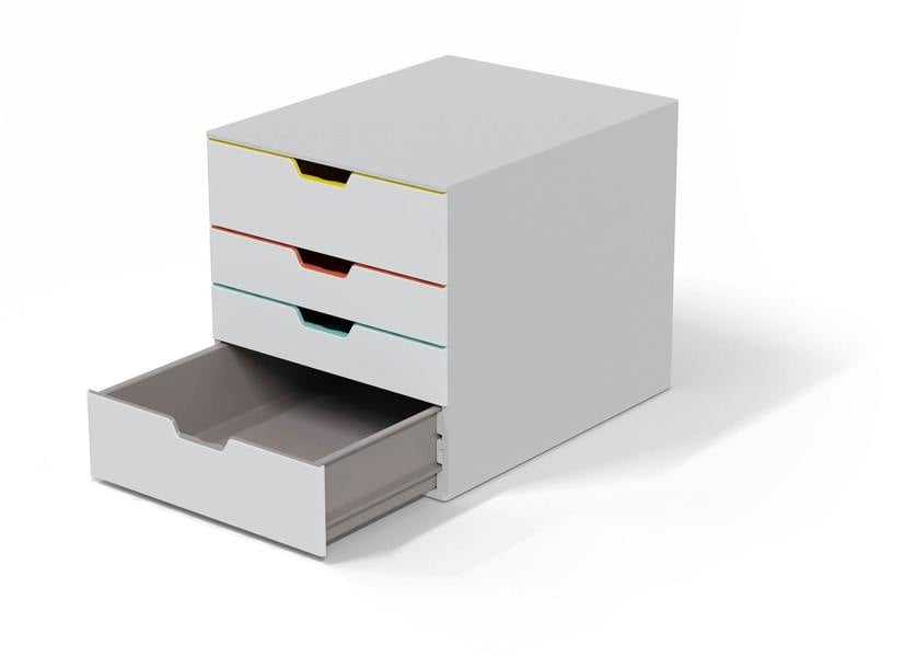 Durable VARICOLOR MIX Desktop Organiser 4 Drawer Colour Coded Storage | A4+