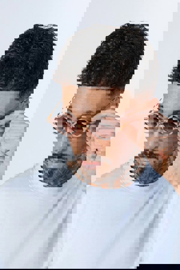 SVNX Diamond Shape Sunglasses in Nude