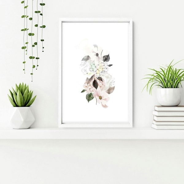 Bathroom prints framed | set of 3 wall art prints