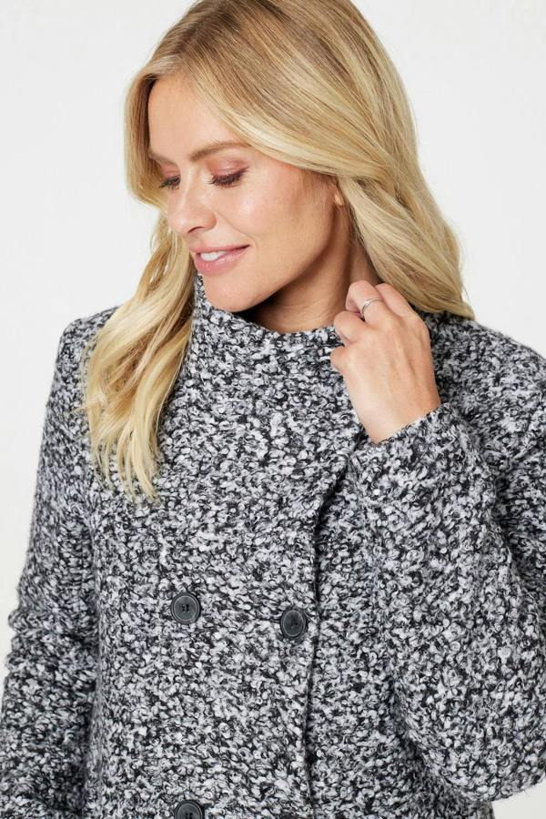 Black And White | Double Breasted Teddy Coat