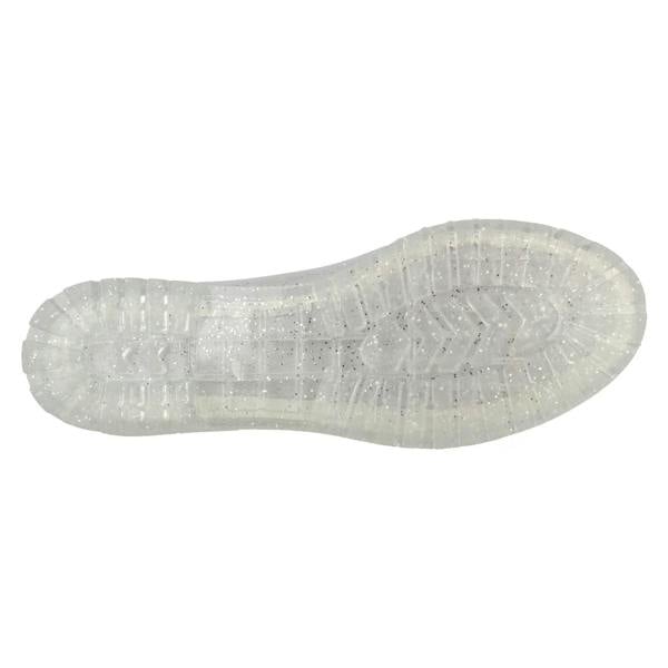 Spot On Ladies Spot on T-Bar Jelly Shoe with Cut Out Flower Detail
