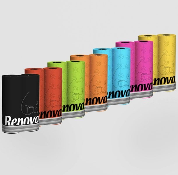 Renova Lime Green Toilet Paper. Colourful Loo Rolls That Don’t Blend In