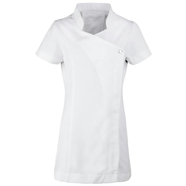Premier Ladies/Womens *Blossom* Tunic / Health Beauty & Spa / Workwear (Pack of 2) - White
