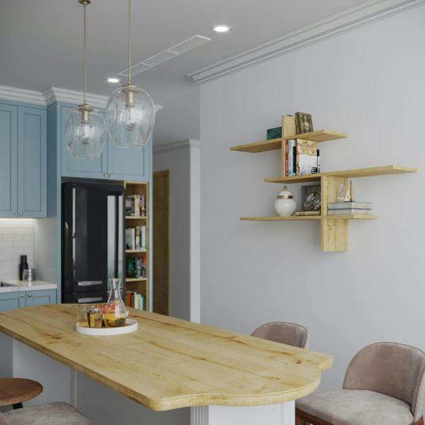 Decortie Leo 3 Tier Floating Wall Shelf (H) 80.5cm