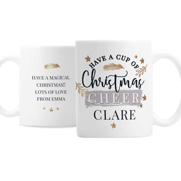 Personalised Memento Company Personalised Cup of Christmas Cheer Mug