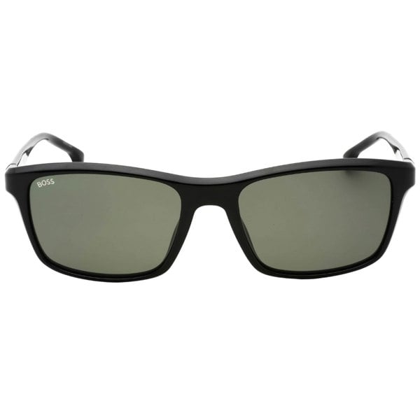 Hugo Boss Green Lens Black Sunglasses One Size