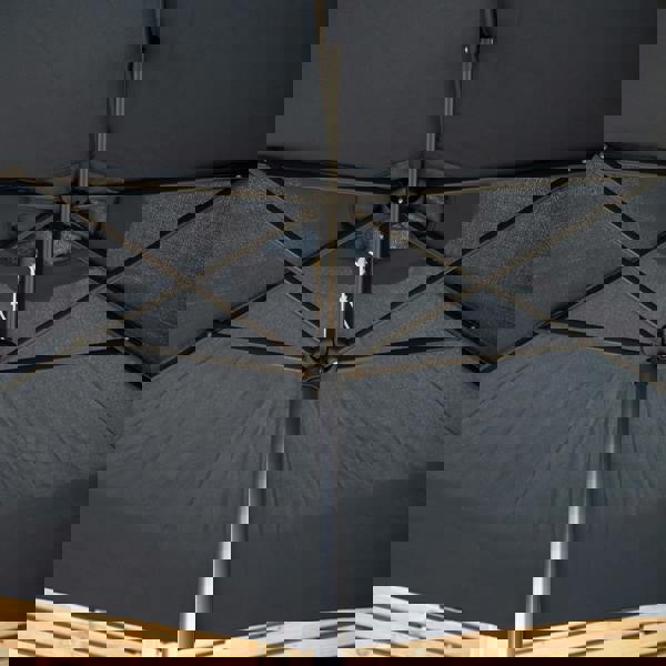 Samuel Alexander 2.7m Havana Garden Patio Parasol with Crank Handle and Cover in Blue