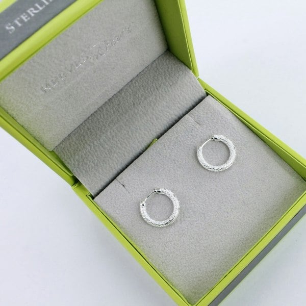 Sparkly Hoop Earrings - Reeves & Reeves