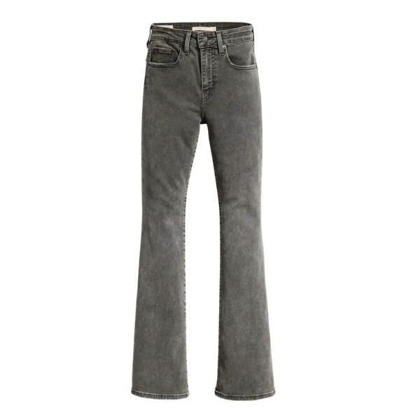 Levis Womens/Ladies 726 Leather Patch High Rise Jeans - Black