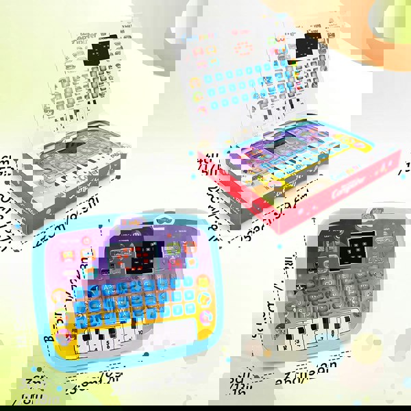 deAO Toys Toddler Tablet Early Learning Educational Toy Multi-Function Musical Touch Pad