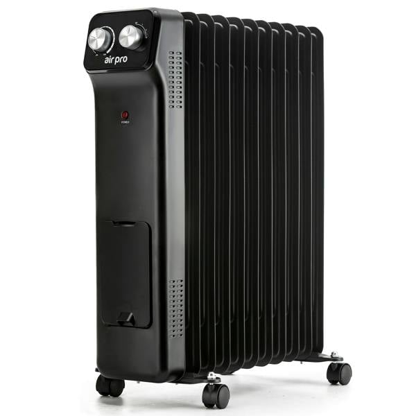 AIR PRO Oil-Filled Electric Radiator 2500W, Adjustable Thermostat, 3 Settings