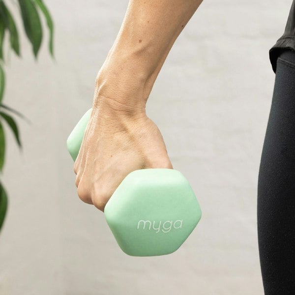 Myga Hex Dumbbell Pairs: 1kg to 10kg