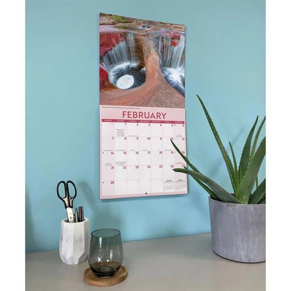 Waterfalls Calendar 2027, Wall Calendars, Month To View, Natural World, Gift