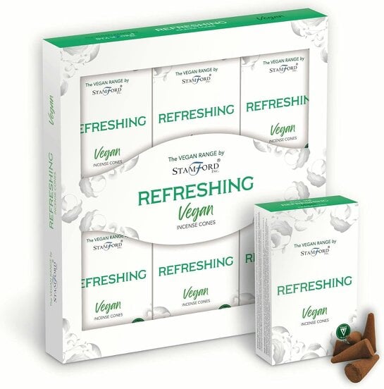 Stamford Vegan Aroma Incense Cones for Home Fragrance, 90 cones