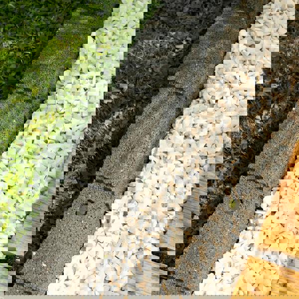 Nicoman Recycled Rubber Roman Stone Garden Border