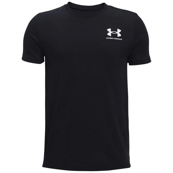 Under Armour Boys Logo Short-Sleeved T-Shirt - Black Heather - 