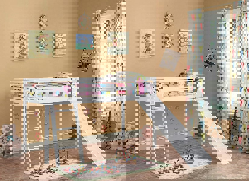 Comfy Living Practical 3ft Wooden Mid Sleeper Bed - A Stylish and Space-Efficient Choice for Your Child’s Bedroom