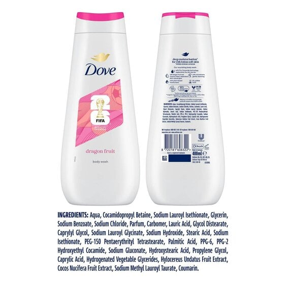 Dove Advanced Care Replenishing Body Wash 24H Renewing Micromoisture, 8x400ml