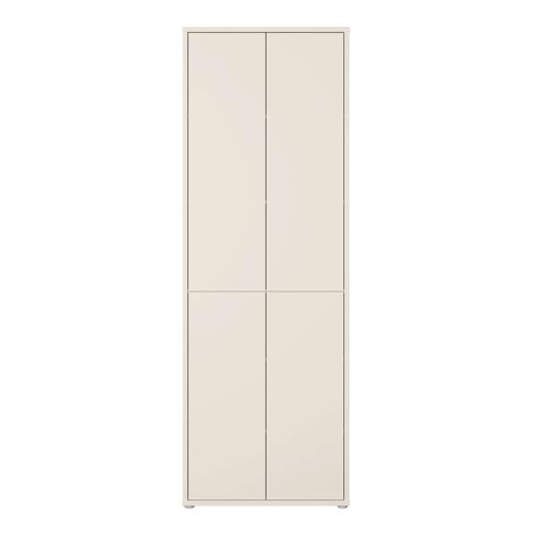 Furniture To Go Alice Springs 4 Door Tall Storage Cabinet with Push-to-Open Doors in Sand