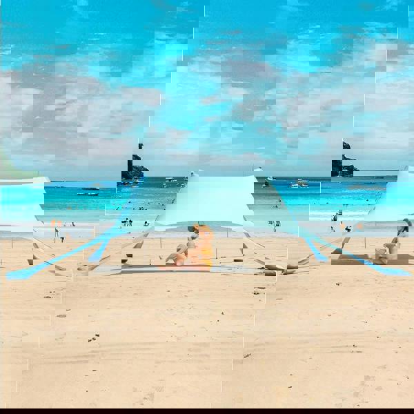 Gr8 Garden Portable Beach Tent Family Sun Shade 4-6 Person Shelter Camping Canopy UPF50+