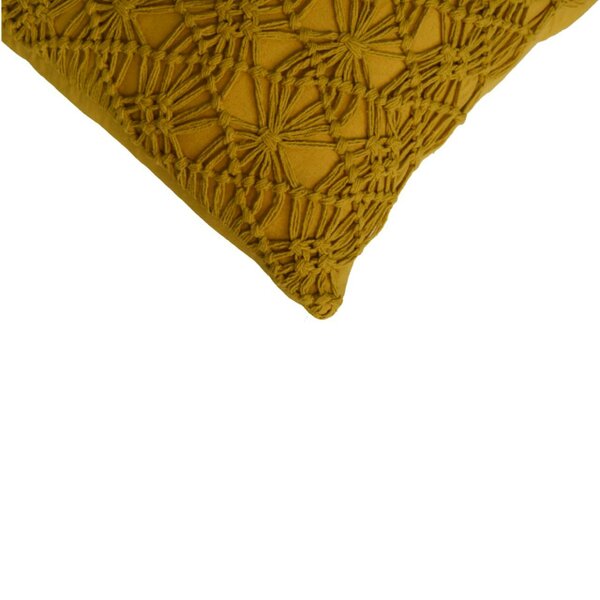 Wyld Haus Set of 2 Hautvillers Mustard Hanwoven Cushion Covers