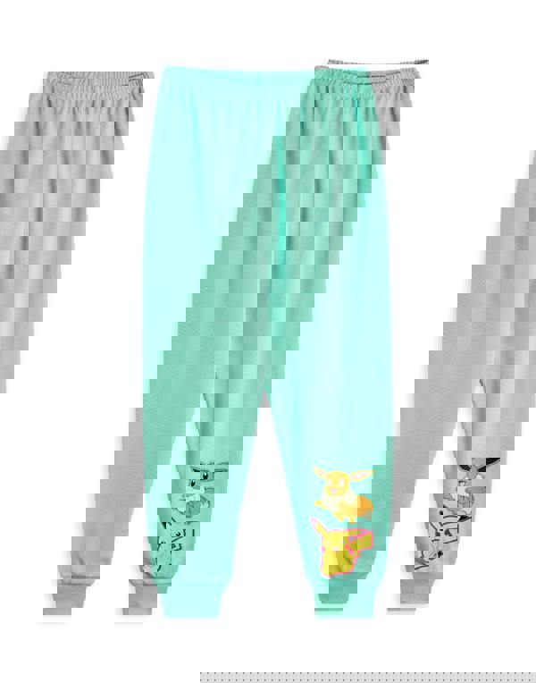 Pokemon Girls Pink Pikachu & Eevee Multi-Pack of 2 Short Sleeve Long Leg Pyjama Set