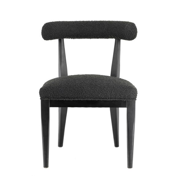 Furniture Edit Palla Black Boucle Dining Chair