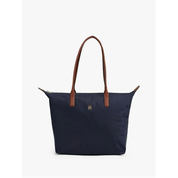 Tommy Hilfiger Popette Monogram Nylon Tote Bag - Space Blue - 
