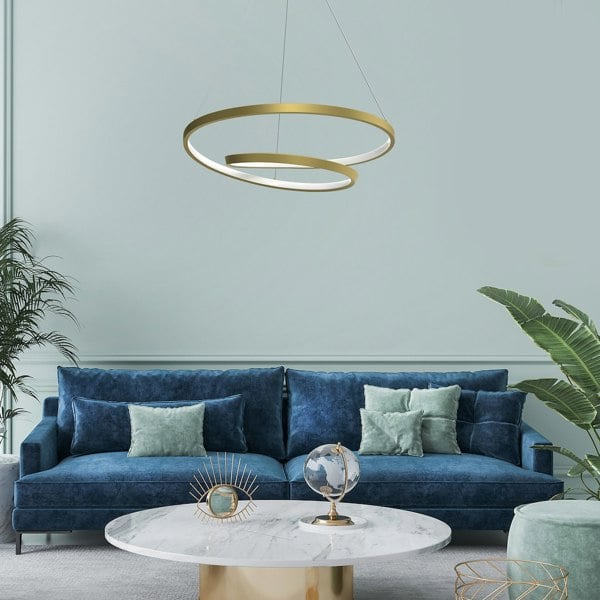 Milagro Pendant Lamp Lucero Gold 48W LED