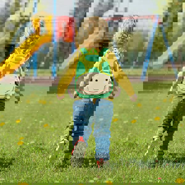 Anykidz Anypack 3D Green Turtle School Backpack Cute Animal With Cartoon Designs Children Toddler Plush Bag For Baby Girls and Boys