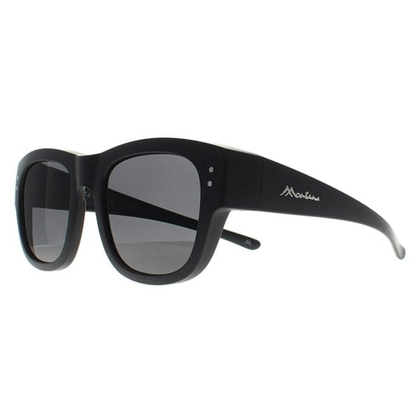 Montana Fit Over Glasses Sunglasses FO7 Matte Black Smoke Polarized
